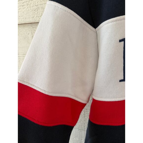 Paris France Colorblock Sweatshirt – Navy White Red – Made in Europe – Size Smal - Picture 5 of 9